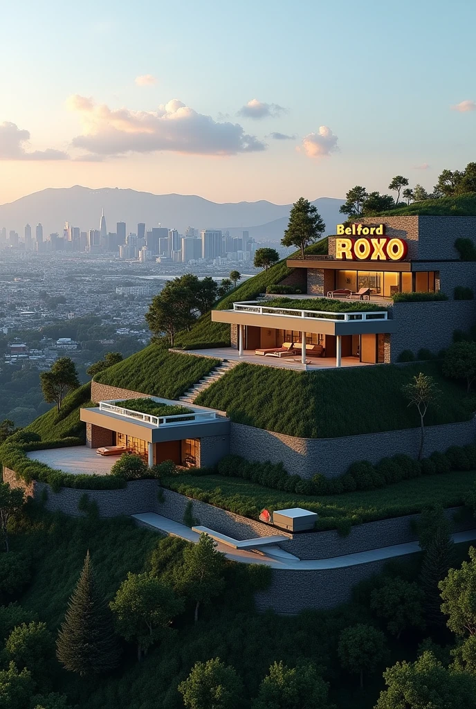 Hill in Los Angeles written Belford Roxo with the same characteristics as Hollywood.
