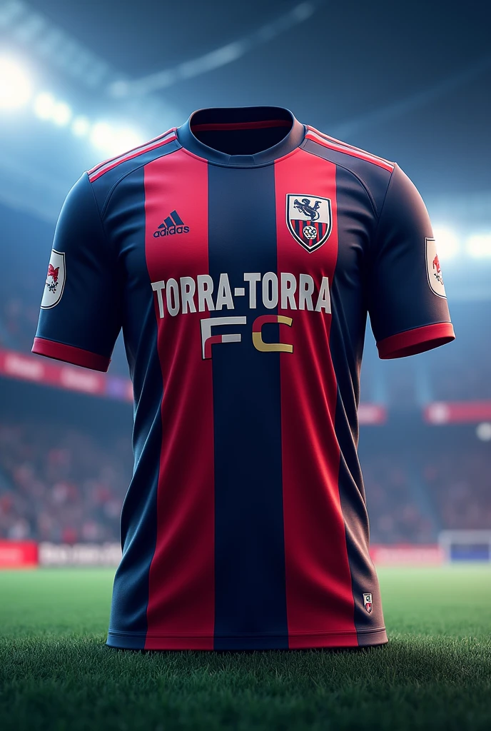 Create an image of the interclass jersey Team name Torra-Torra FC 