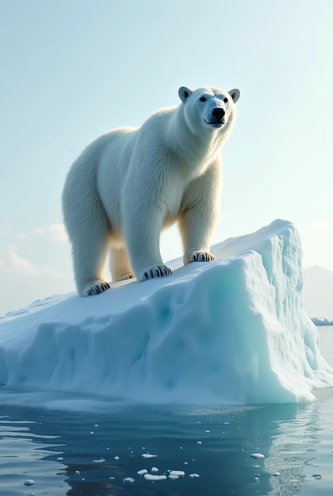 a bear on an iceberg
