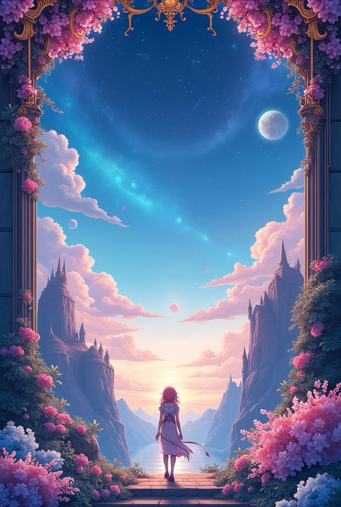 Game Rank Border, layout, anime style