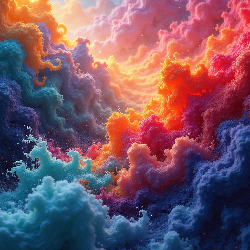 Create a visually stunning wallpaper image containing a wide range of colors and textures