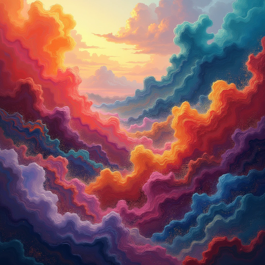 Create a visually stunning wallpaper image containing a wide range of colors and textures 