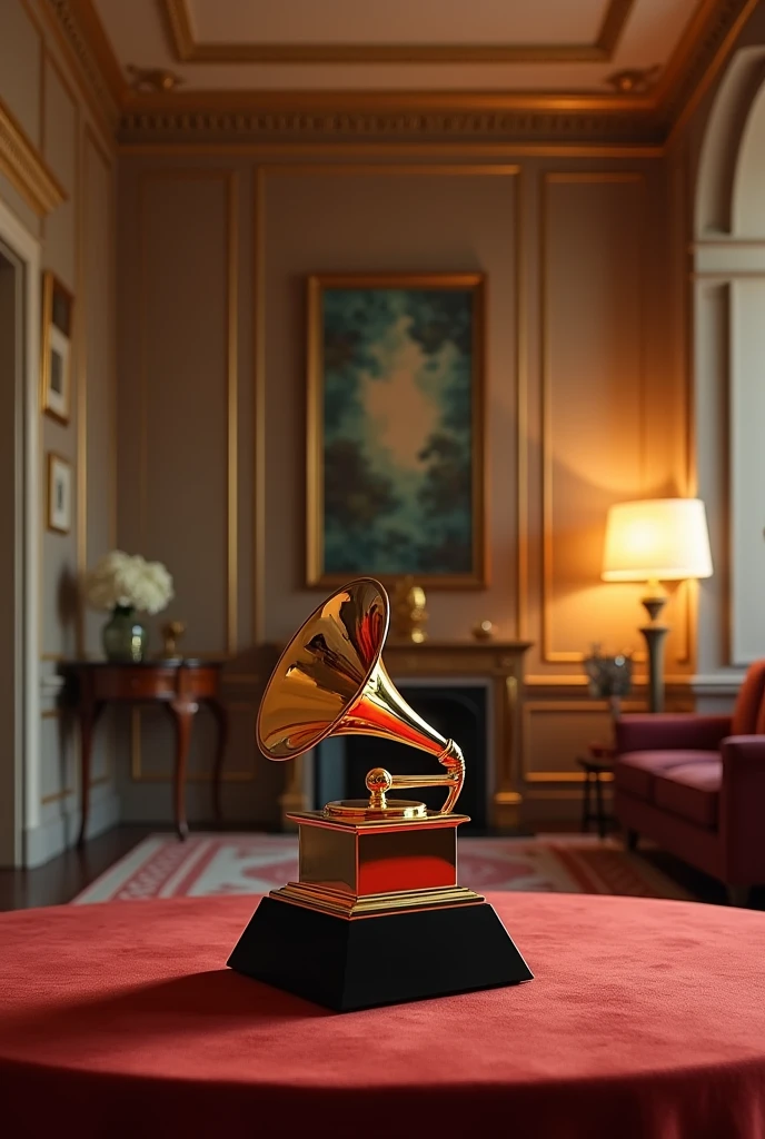 cover art of a grammy in a room with the title name Grammy