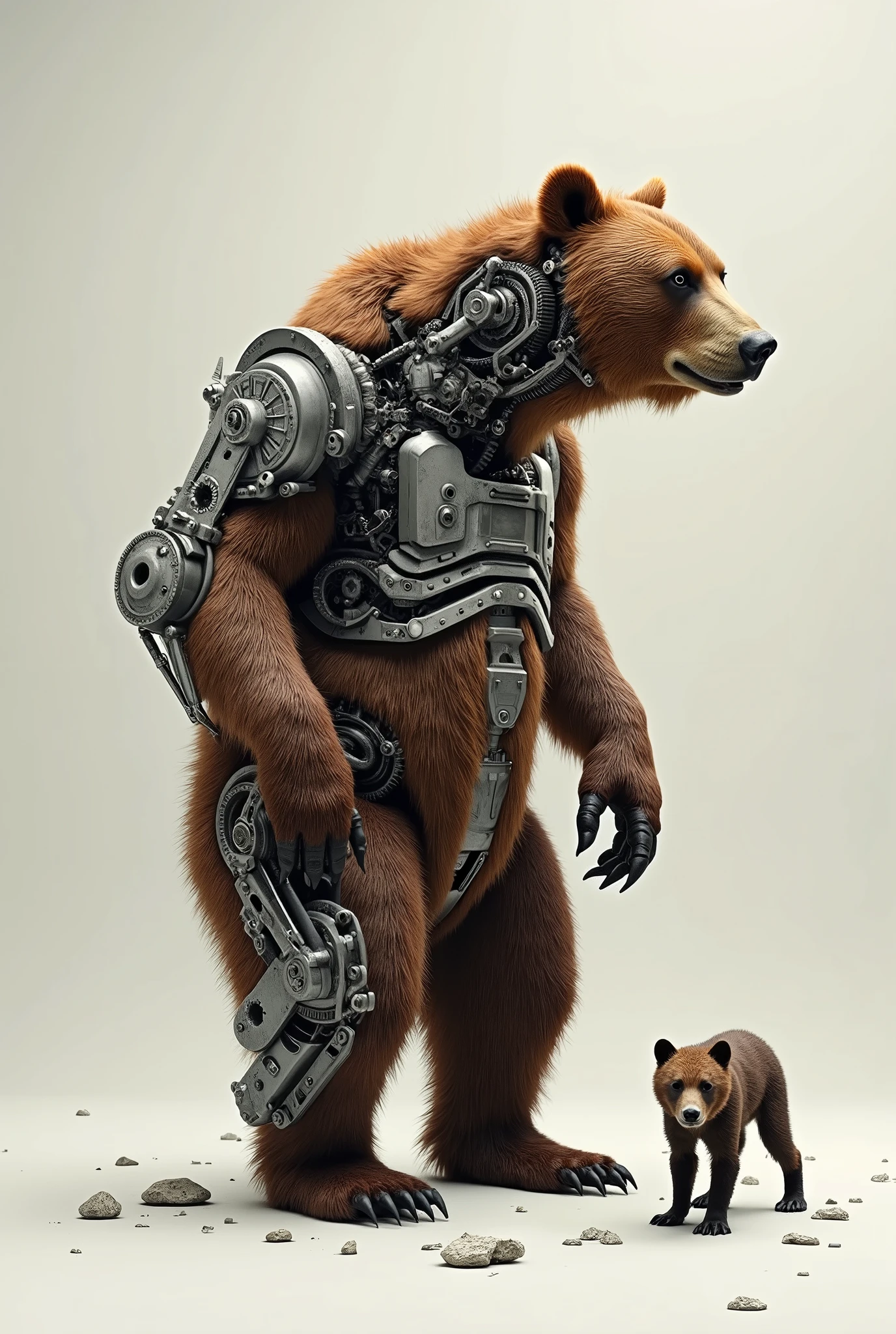 Brown Bear，Separated limbs，Mechanism，