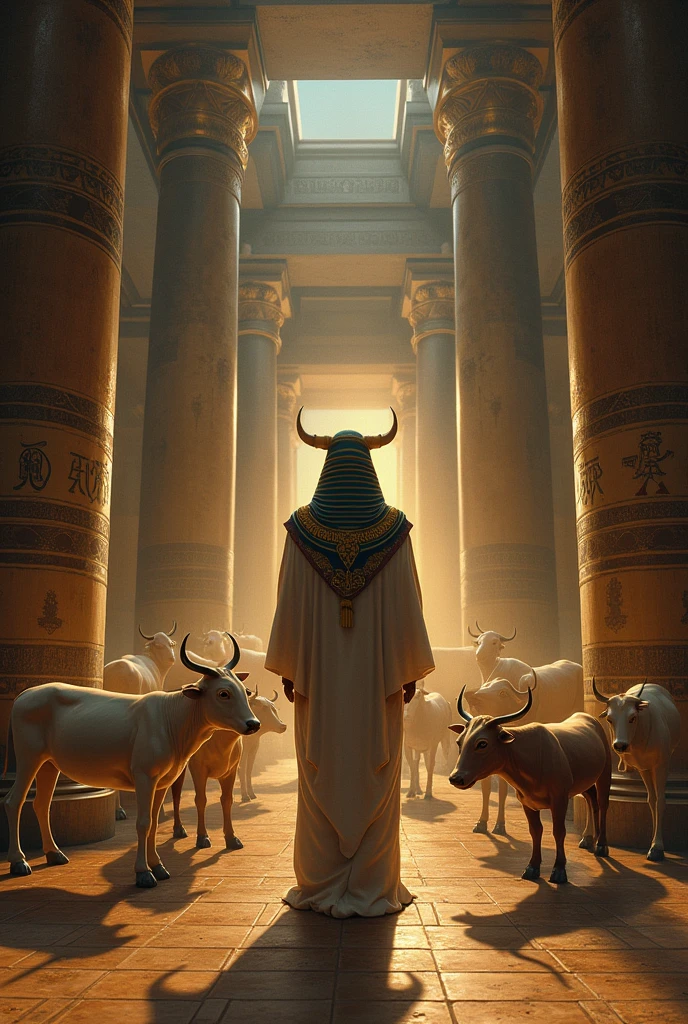 Illustration of Pharaoh's dream from the Bible