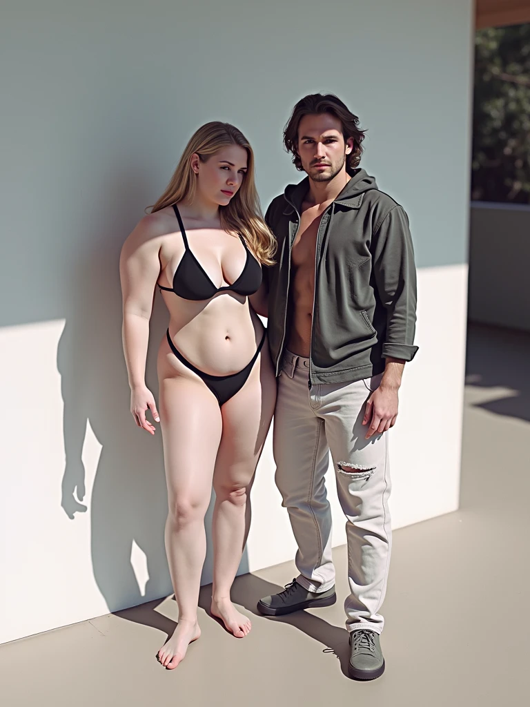 With no clothes