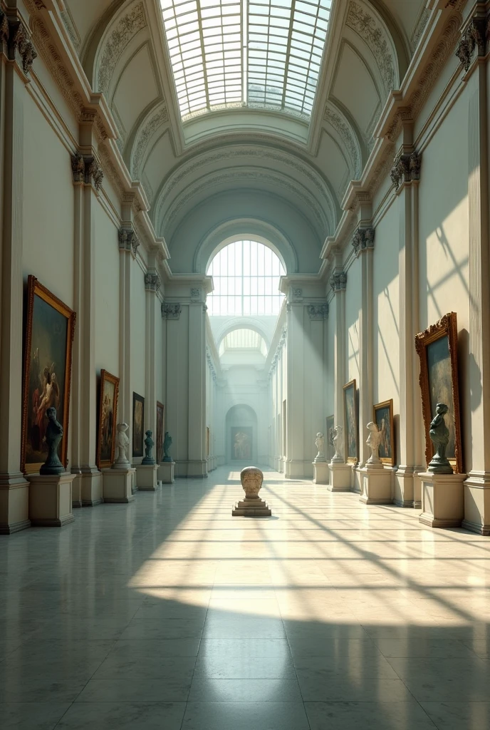 Empty art museum