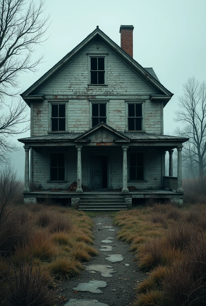 Old house empty and dirty inside