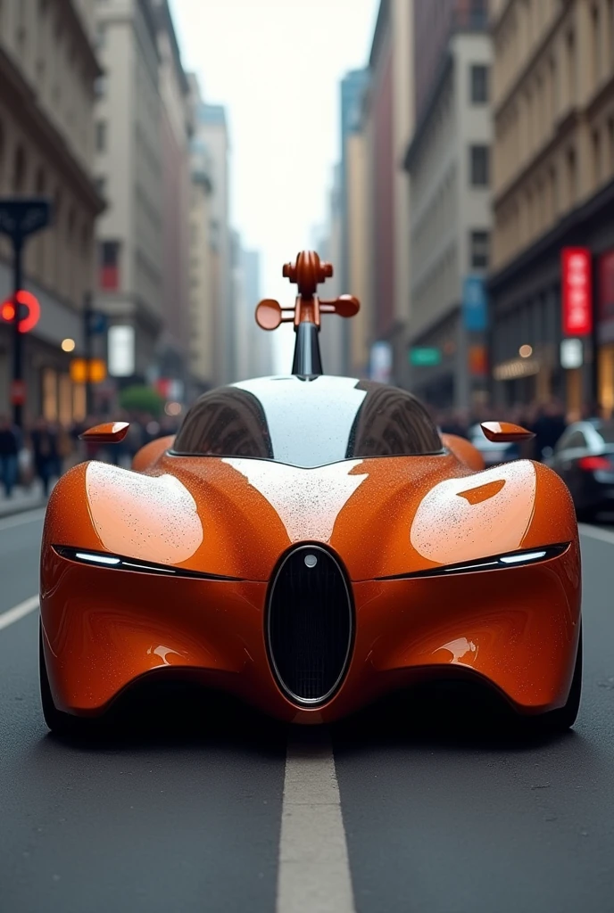 Violin shaped car 