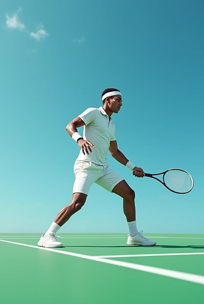 a tennis player playing tennis