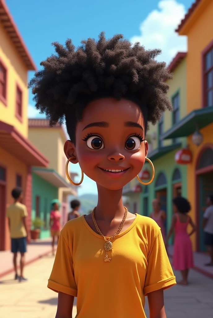 Créez à quoi ressemblerait le personnage de Riley de Vice-Versa 2 si elle était SIENNA jeune fille afro-haïtienne