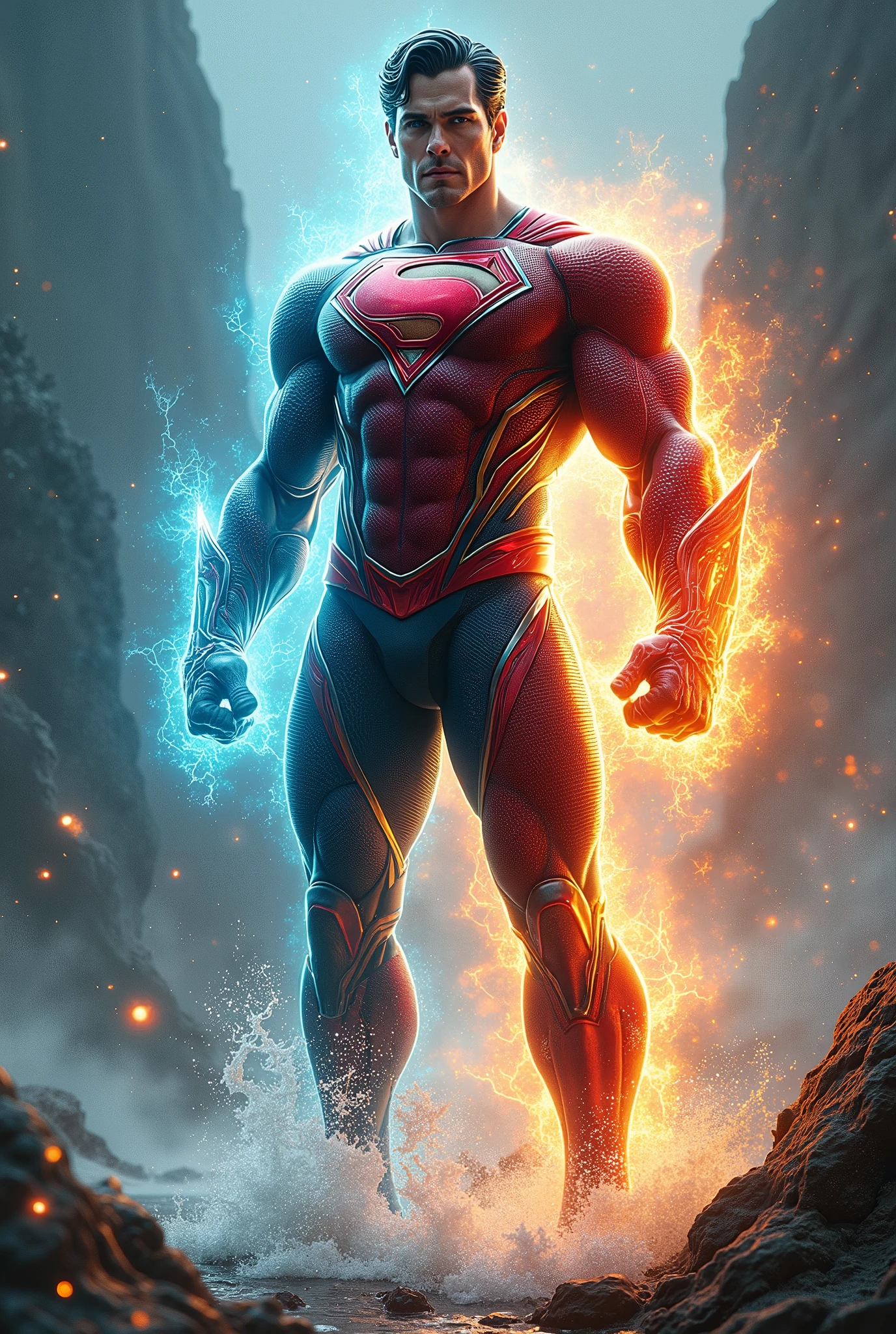 Create Aquaman and Spiderman, Superman and Dayana, Flash and Shasan fused