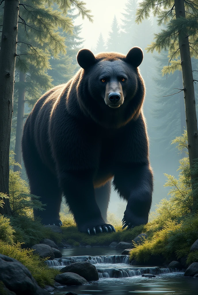 A black bear