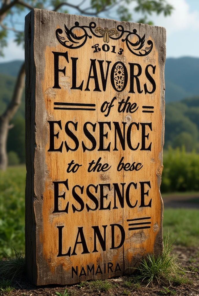 WOODEN SIGN THAT SAYS Flavors of my Land