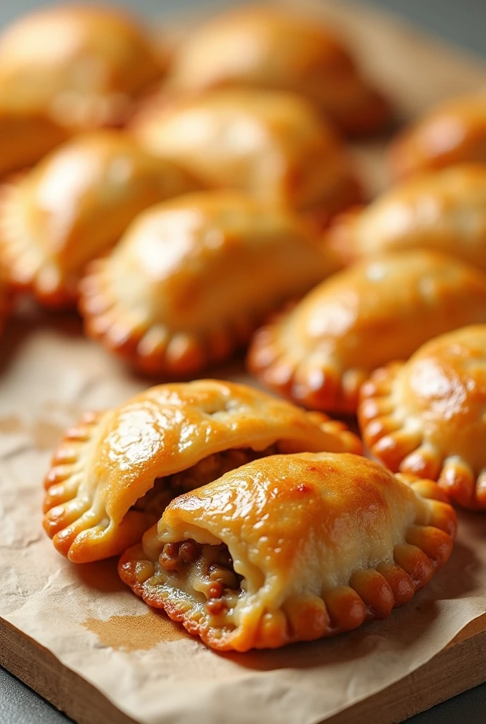 Photo of empanadas for the background of a poster 