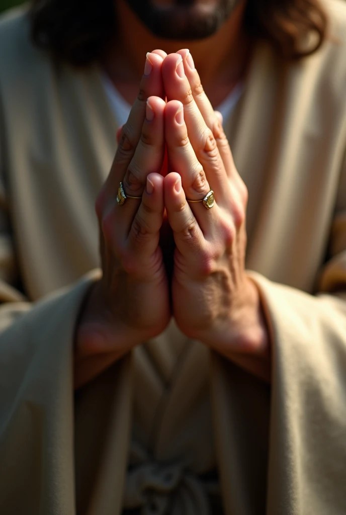hands of jesus praying