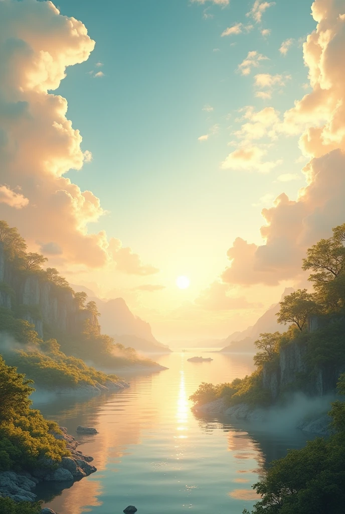 heavenly environment without the presence of angels