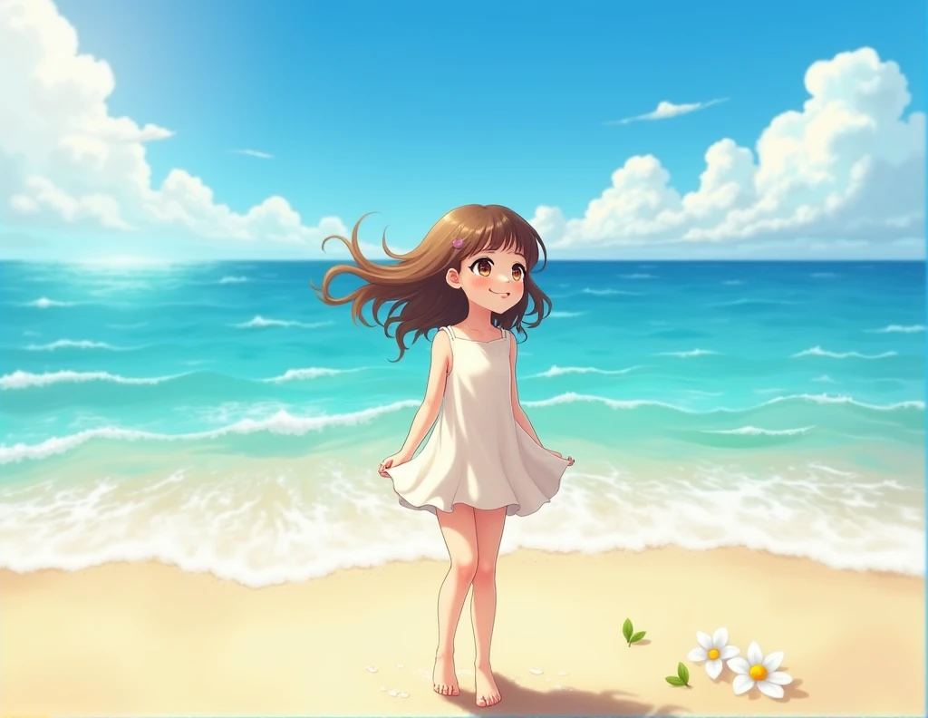 girl on beach
