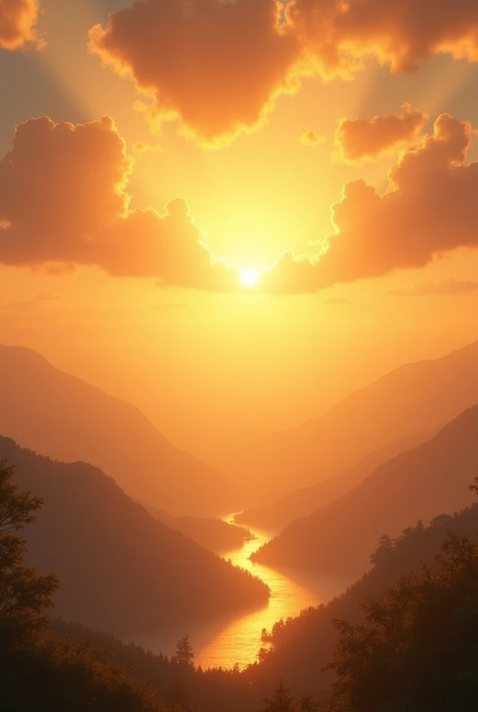 heavenly atmosphere late afternoon without the presence of angels