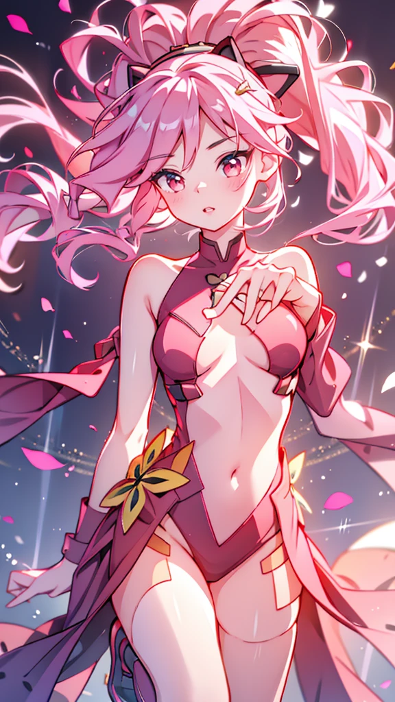 good quality shining golden and red eye1 girl , long pink hair, she wears , very long hair, bright pink hair. catgirl,uniform​masterpiece, best quality, Very detailed, High resolution, expensive resolution, High resolution, 4K, 8k, Unity 8k Wallpaper, Highly detailed CG, ​masterpiece, 2d, 3d, beautiful details, depth, fine texture, best quality: 1.3, Perfect focus, crispy skin, is,
Very cute anime girl, girl playing Guitar singing in a band wearing a Japanese fancy floral haori hakama, on the open-air stage, Full body, expensive pink and black short twin tail hair, Mol under eye, looking at tis viewer, expensive, blush, Mol, Lips open, , isart choker, pink eyes, Guitar singing, stage