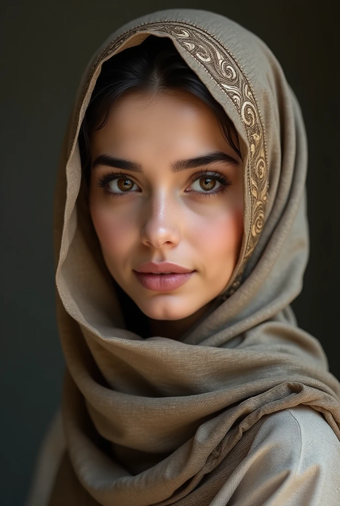 Beautiful arab girl wearing muslim hijab