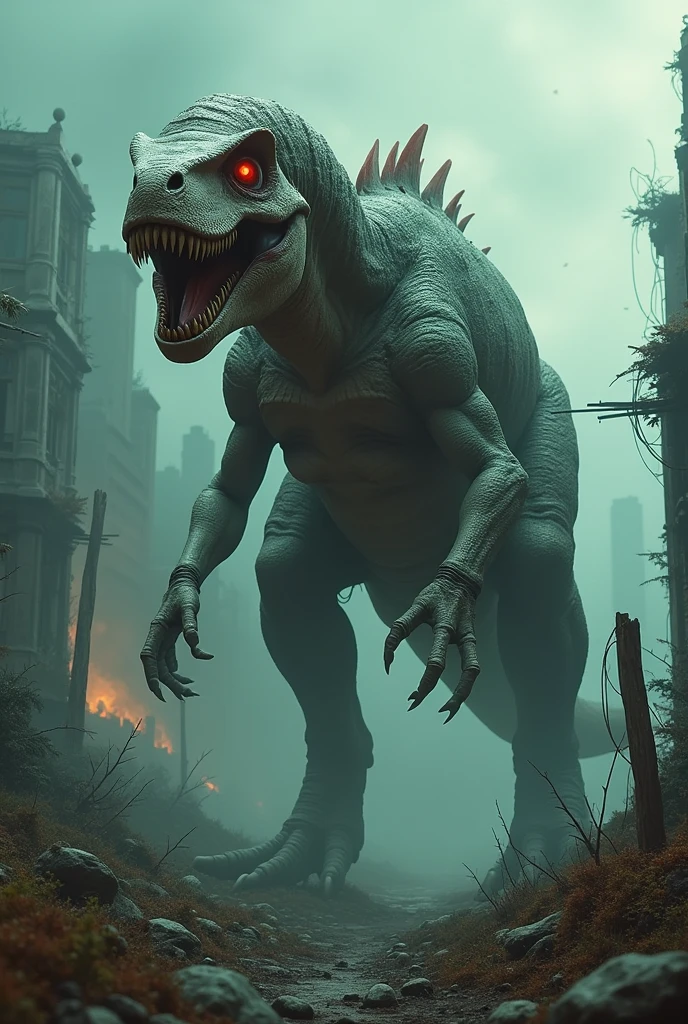 a zombie dinosaur