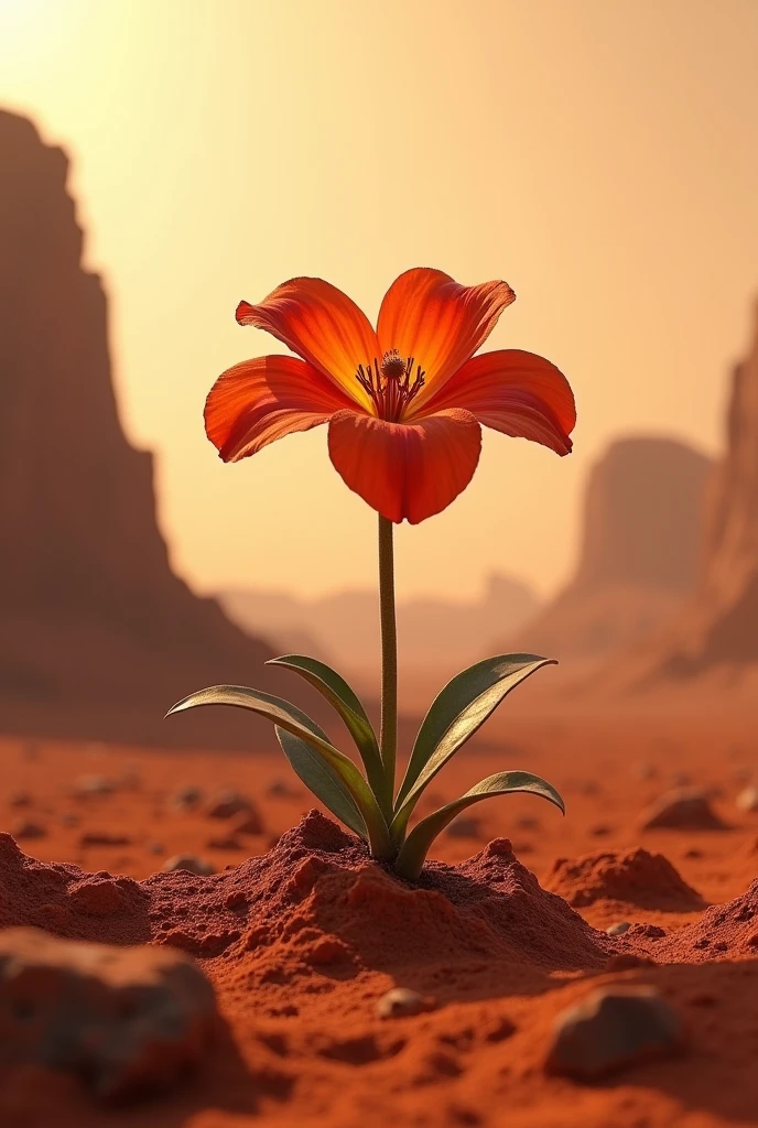 A flower in mars