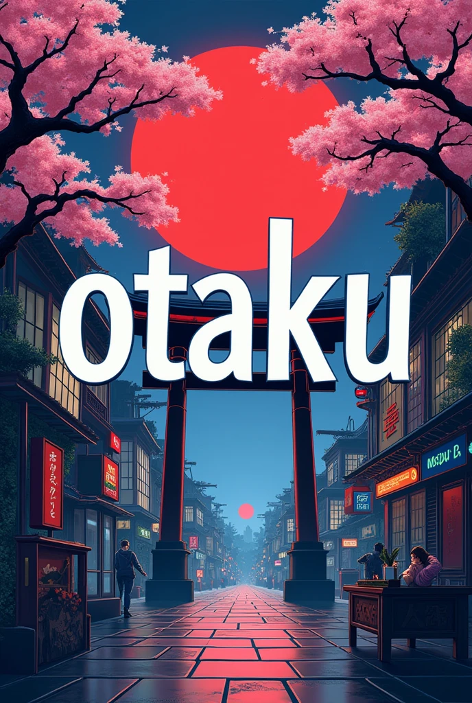 Generate a banner with the word "Otaku"