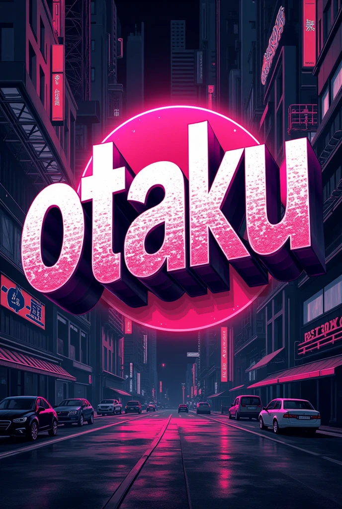 Generate a banner with the word "Otaku" written in Japanese