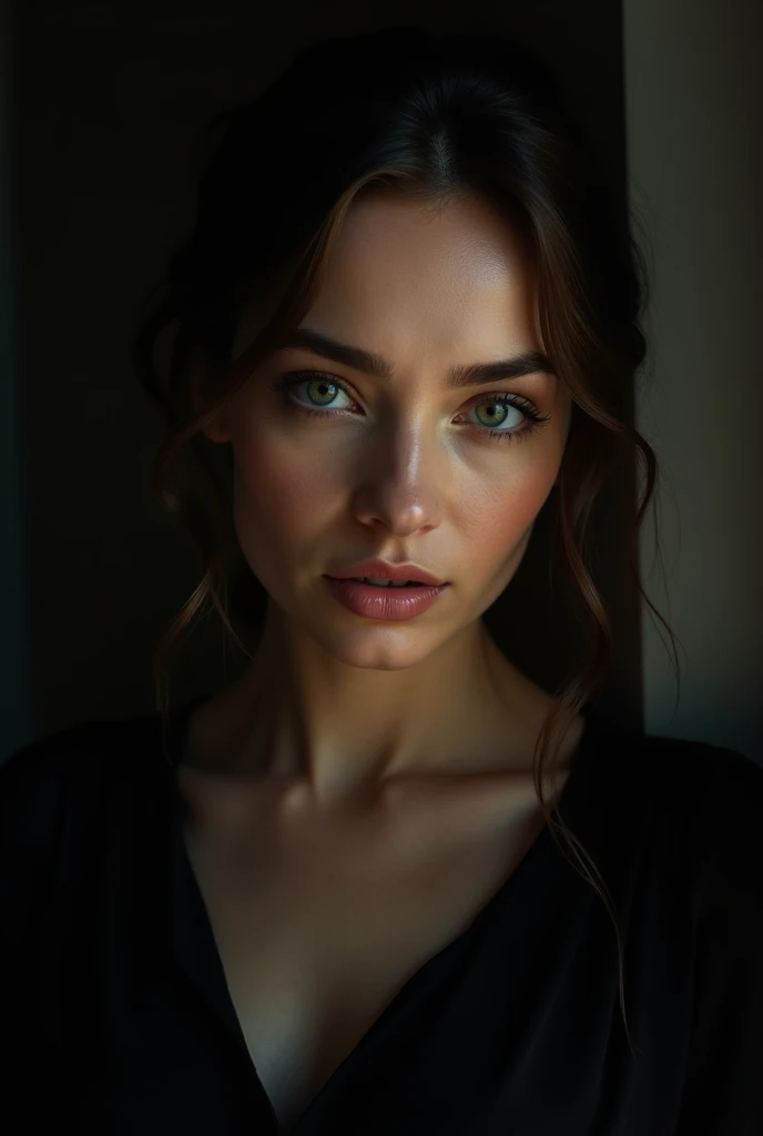 photography portrait film photography portrait of a European woman beauty portrait photography black expression