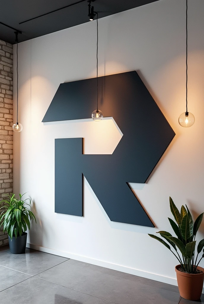 Réalise un tableau coller au mur et portant le Logo de la marque RYMAX