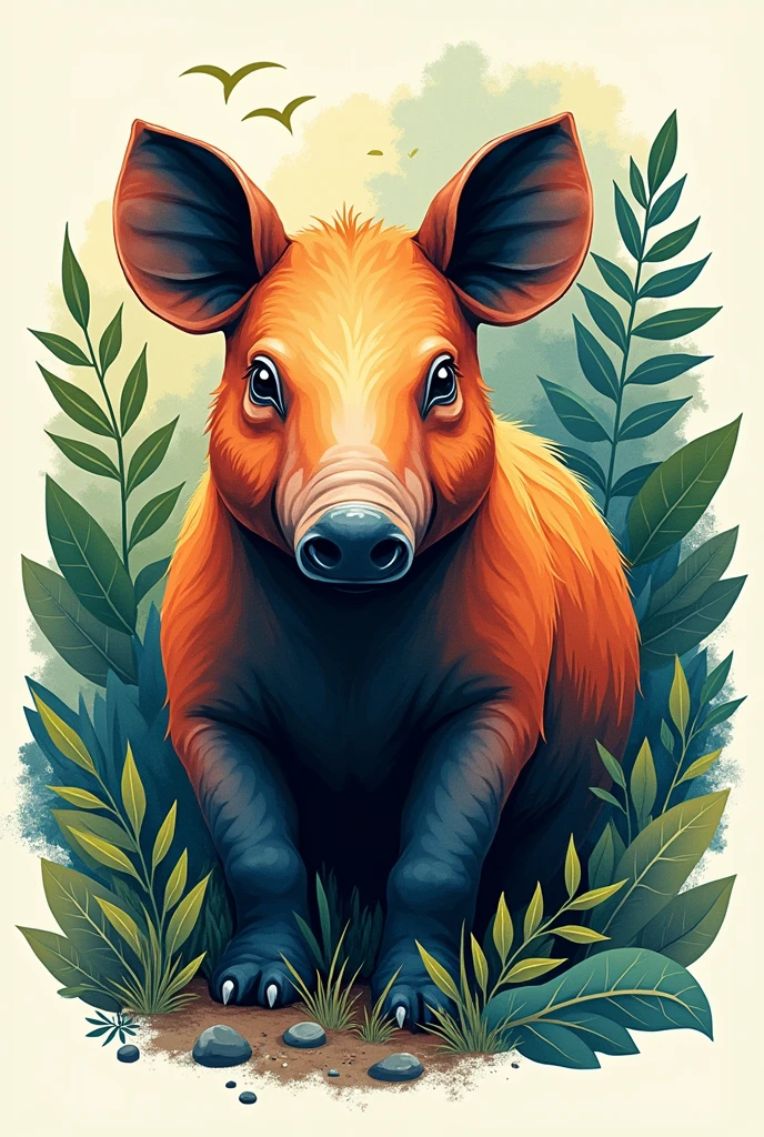 Create a tapir themed shirt