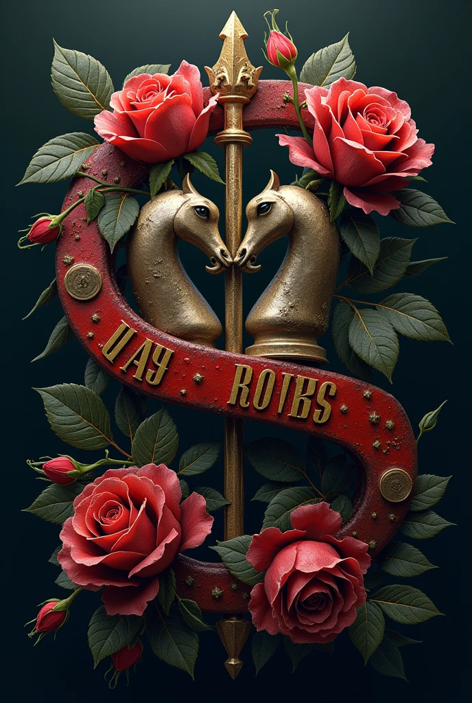 Pawns AND roses, Guns'n Roses band logo modified with chess pawns and roses, Instead of weapons, let there be chess pawns