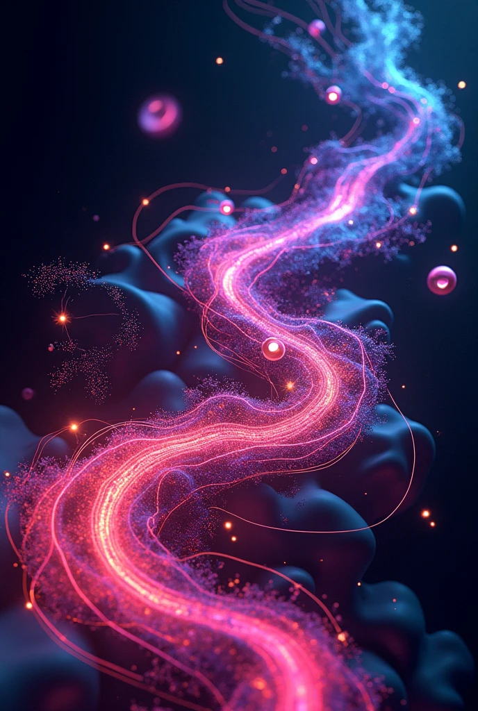 Abstract electro rhythm drawing
