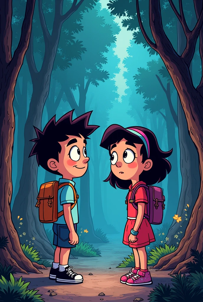 Crea un comic de Gravity falls 