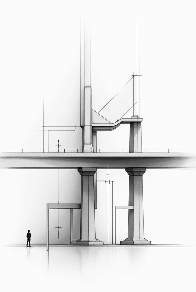 Abstract civil engineering drawing