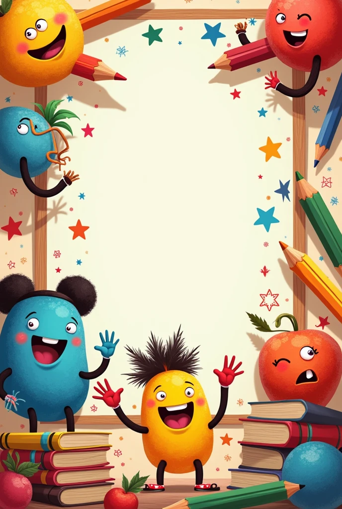 A creative cover for cute animated class not people 