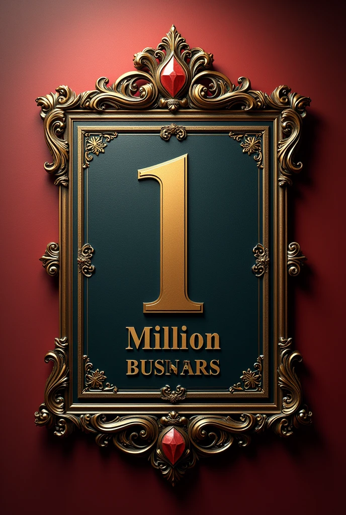 Make an award plaque, Diamant, turnover of 1 million, wealth, Realist, 8k