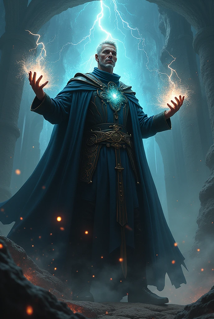 Jim Tecken a dark and light element wizard who can summon weapons