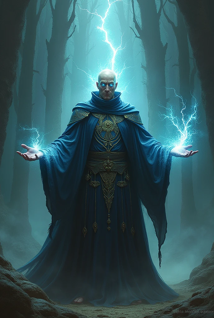 Jim Tecken a dark and light element wizard who can summon weapons