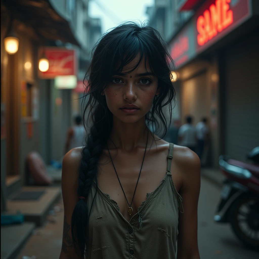 Indian girl, street prostitute