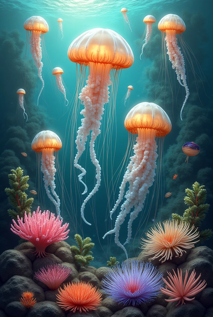 An image with the title cnidarians related to the theme