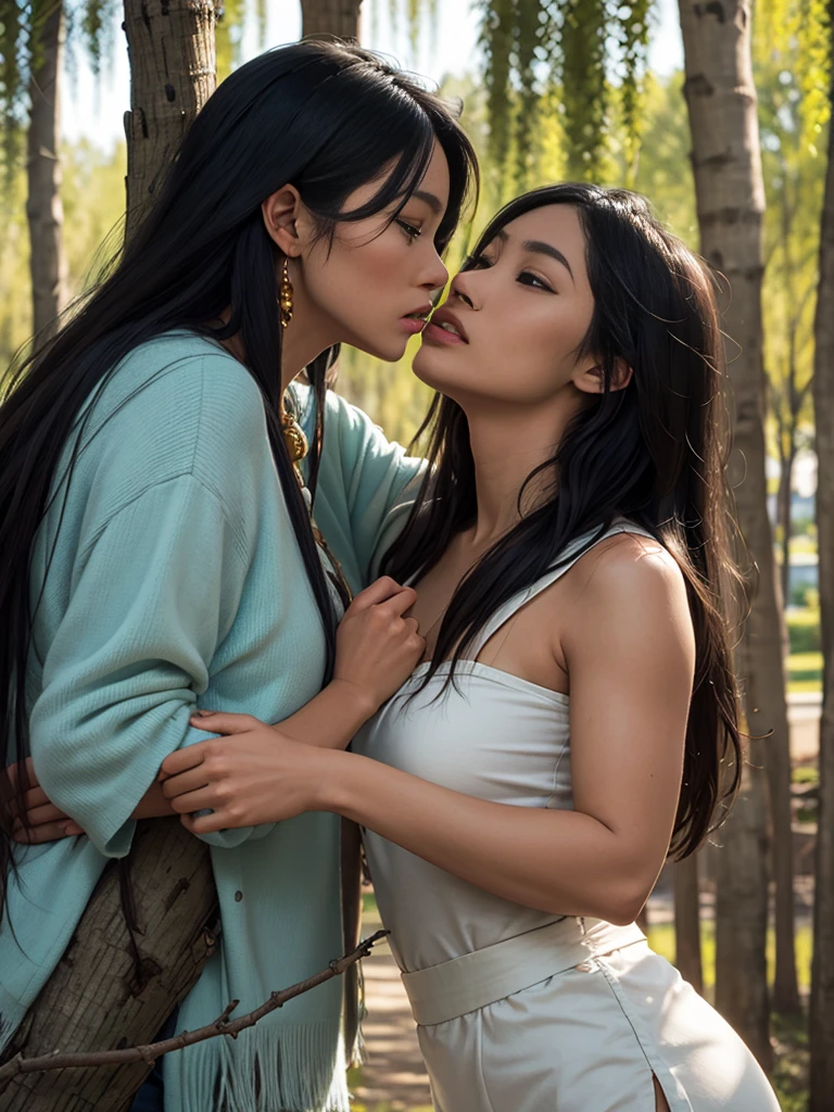 pocahontas making love to a willow tree branch