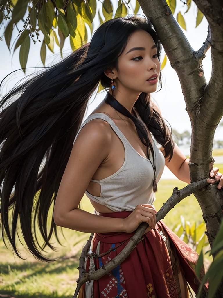 pocahontas making love to a willow tree branch