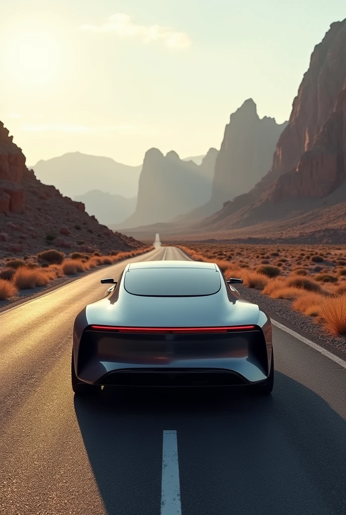 A close-up on a road near a mountain., suave color dodge, mobile wallpaper, Vehicle photography, photo of the concept vehicle!!, Edited, iphone wallpaper, phone wallpaper, desktop wallpaper, hq 4k phone wallpaper, 6k, 6 thousand, mobile wallpaper, 8k vertical wallpaper, vertical 8K wallpaper, morning shot, in the desert