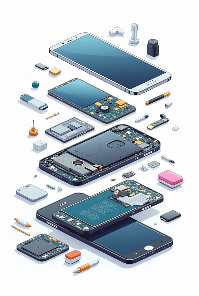 Visual smartphone repair without writing