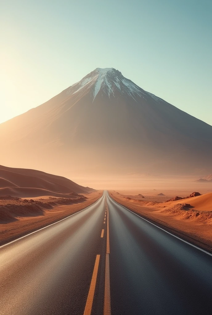 A close-up on a road near a mountain., suave color dodge, mobile wallpaper, road photography, road concept photo!!, Edited, iphone wallpaper, phone wallpaper, desktop wallpaper, hq 4k phone wallpaper, 6k, 6 thousand, mobile wallpaper, 8k vertical wallpaper, vertical 8K wallpaper, morning shot, in the desert, gorgeous