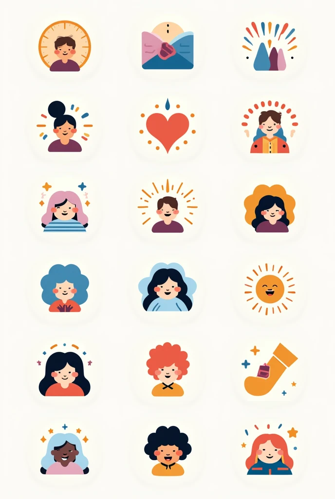 Create icons contains POSITIVE REINFORCEMENT WEEKS message or shortname POSIWEEKS