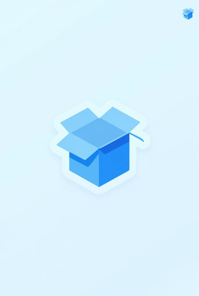 create a logo, minimalist, that matches the color blue for an e-commerce store called UnBoxMart