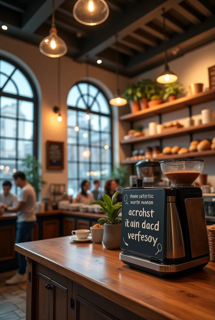 image of a global coffee shop in the background and with the following text in the image: do not place the electric coffee maker jar on the fire, It is exclusively for use with the electric coffee maker. Fire risk 